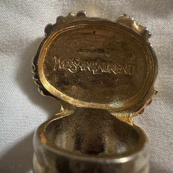 Vintage YSL rare Arty black ring size 7 - Picture 3 of 10